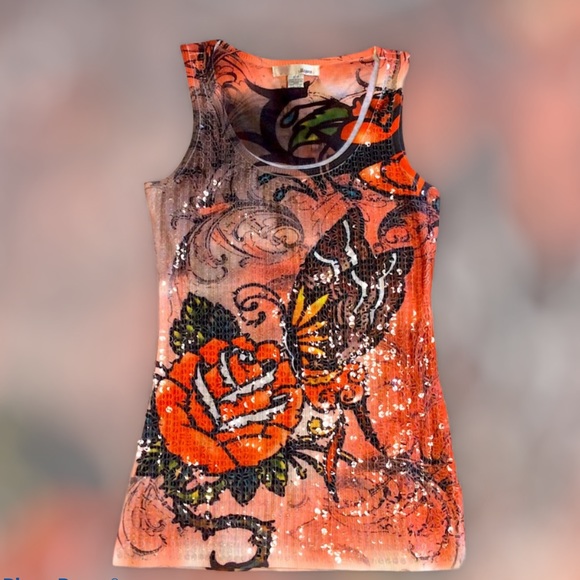 Vintage Tops - Majora Sequins Top